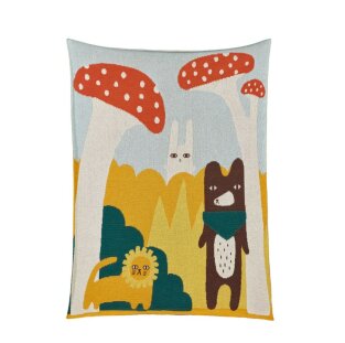 Day and Age Trees and Creatures Cotton Mini Blanket